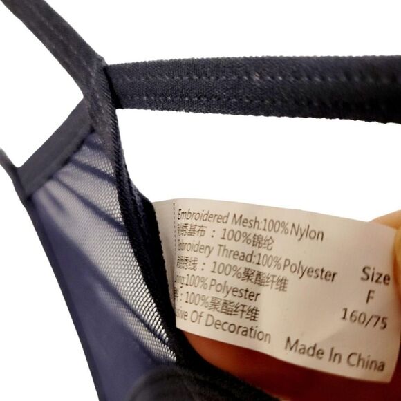 2/$20 Brand new navy blue rose panties underwear T-backs - Picture 4 of 4